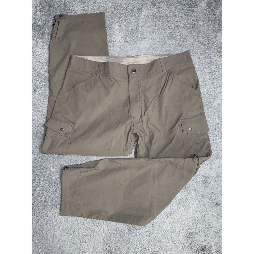 Kuhl Pants Men's 40x30 Taupe Renegade Stealth Cargo Hiking Outdoors Convertible